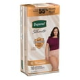 thumbnail image 3 of Culottes d’incontinence Depend Silhouette pour femmes, absorption maximale, G, rose, emballage de 20, 3 of 6