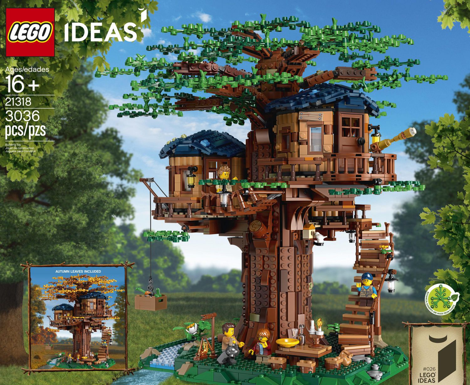 LEGO Ideas 21318 Tree House Toy Building Kit (3036 Piece) - Walmart.ca