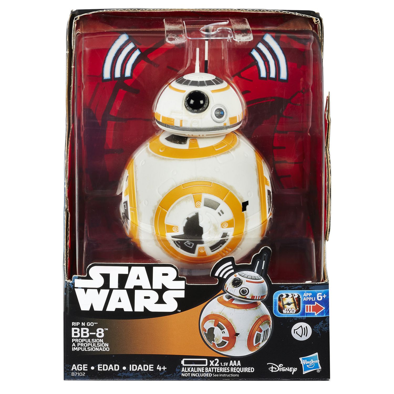 Star Wars Rip N Go BB8 Action Figure Toy Kids Droid Vehicle Hasbro Disney NEW 