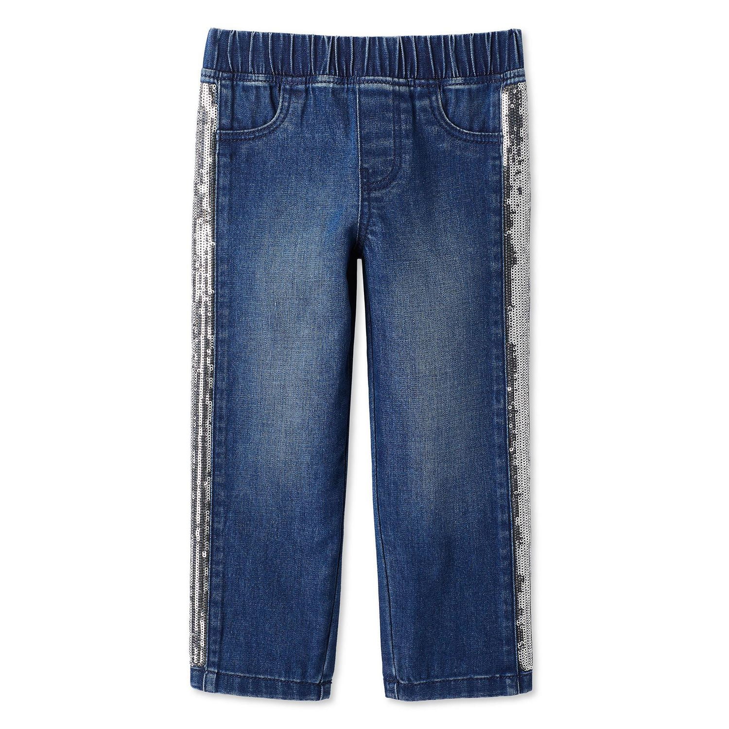 Jean à paillettes George pour petites filles