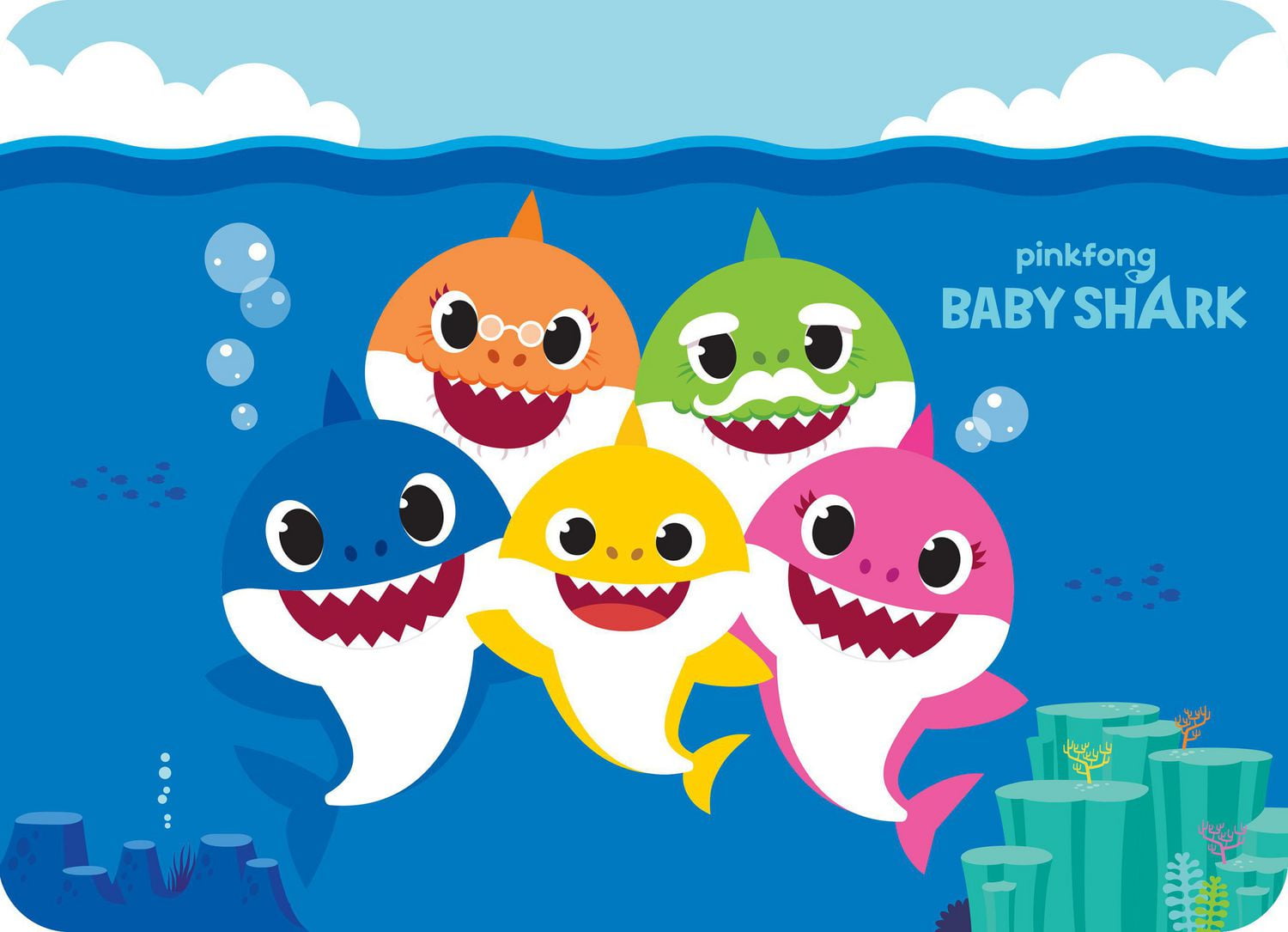 Baby Shark "Sharky Family' Placemat Walmart Canada