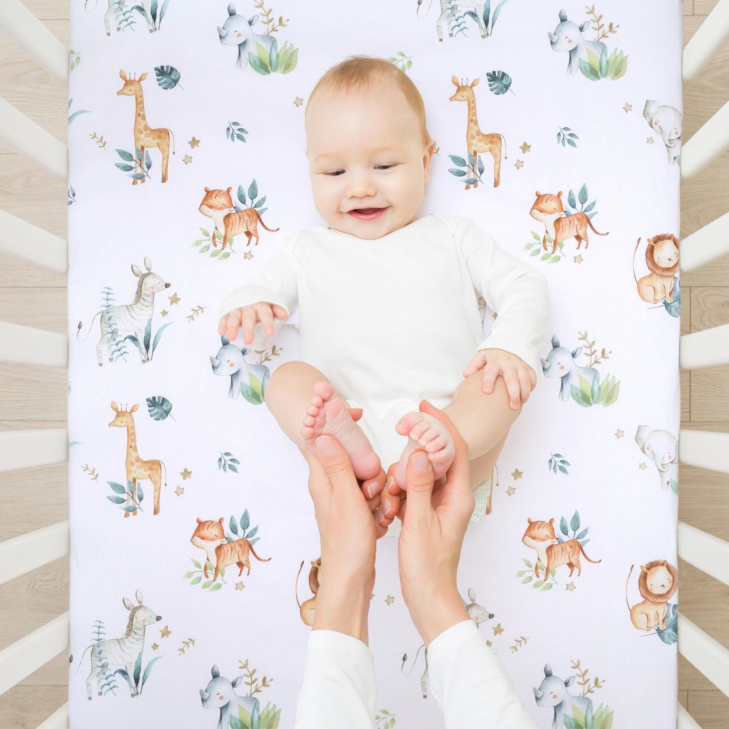 Baby boy fitted crib sheet best sale