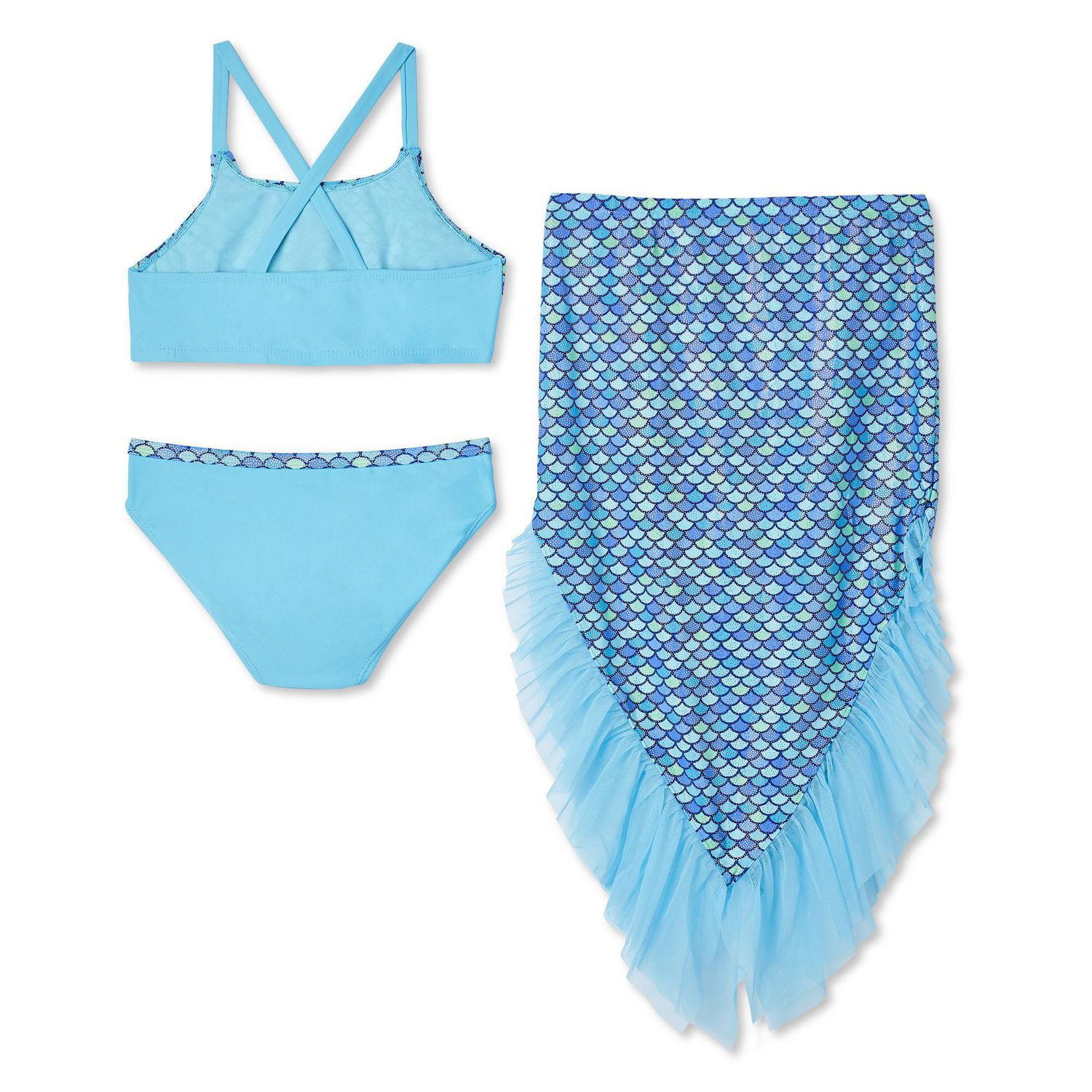 George Girls' Mermaid Skirt 3-Piece Set