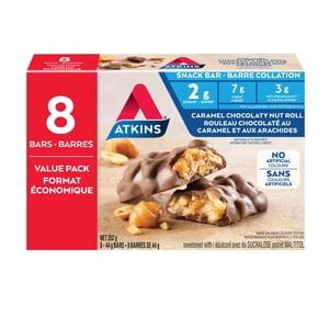 Atkins Caramel Chocolaty Barres de snack à écrou - Paquet de valeur