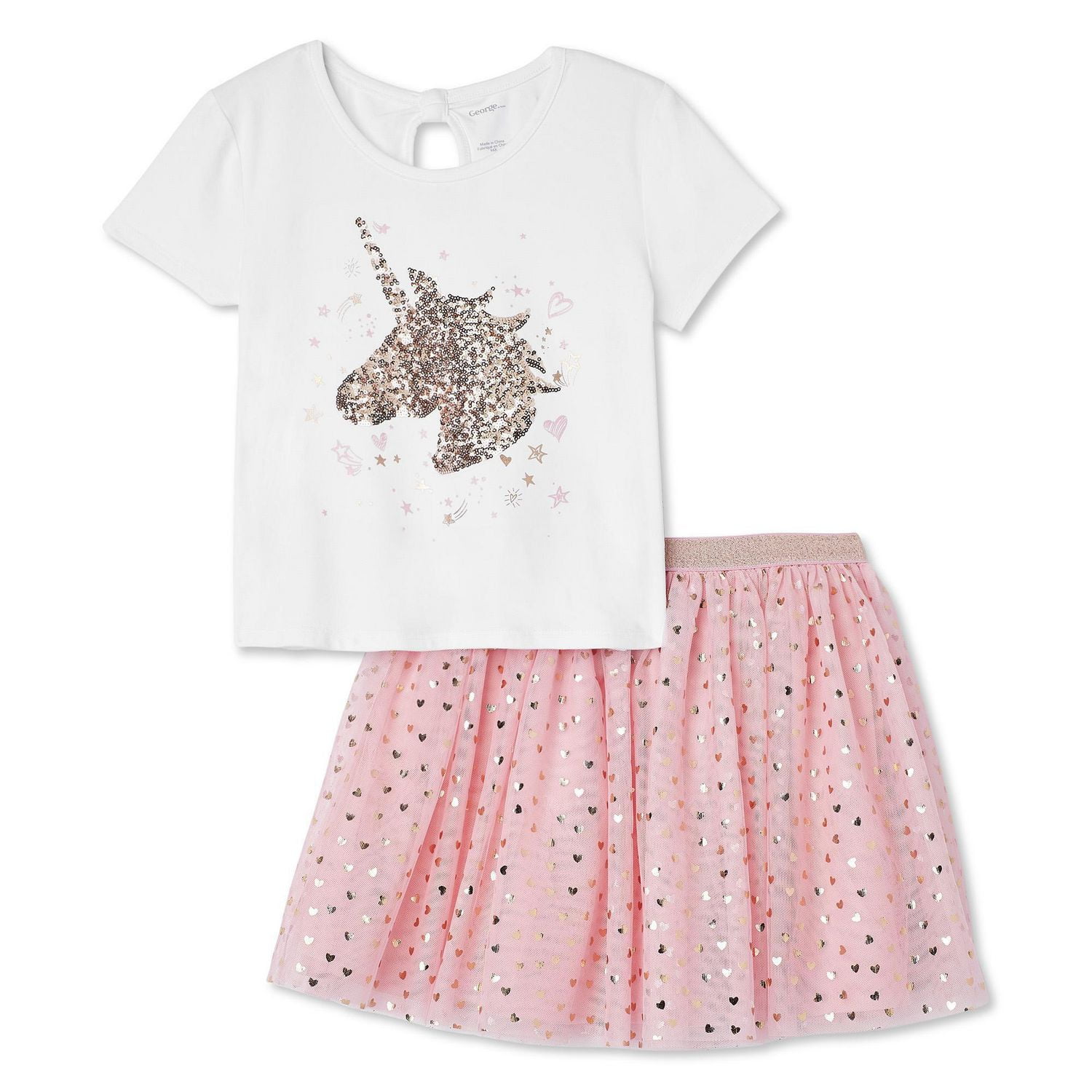 George Girls' Unicorn 2-Piece Set