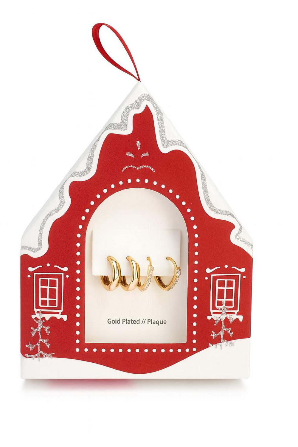 Luxury Designs Ensemble de duos de créoles plaquées or