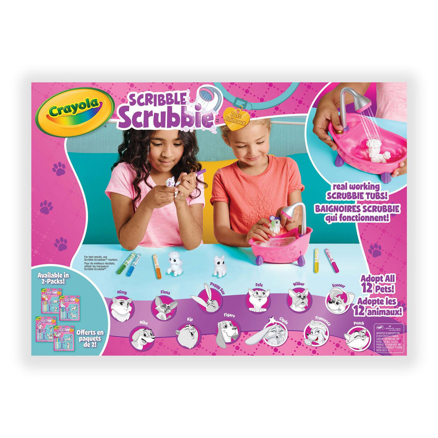 Crayola Scribble Scrubbie Pets Scrub Tub Playset