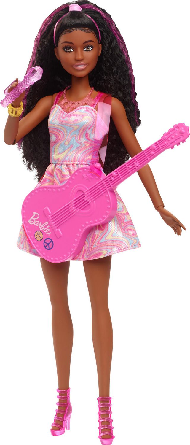 Barbie 65th Anniversary Careers Pop Star Doll & 10 Accessories Including  Stage with Movement Feature 