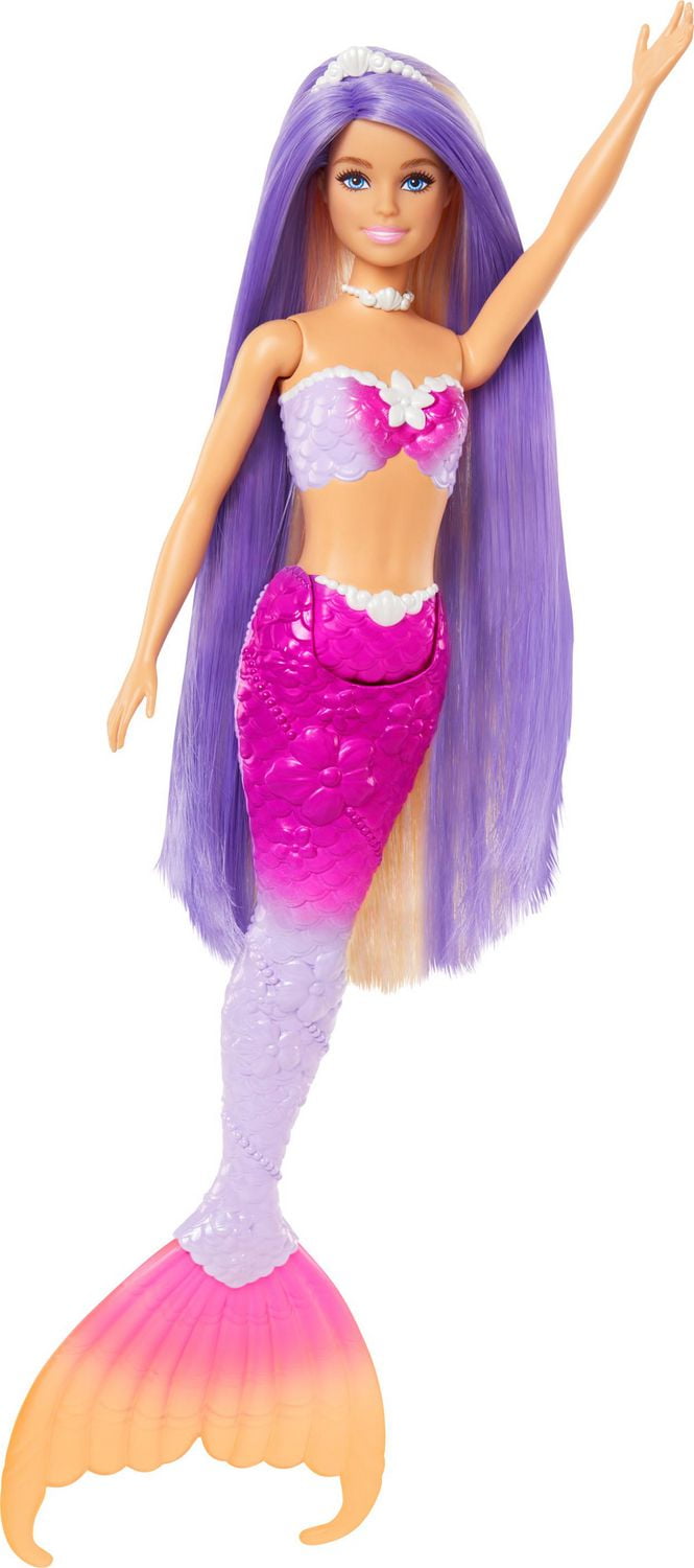 Barbie Malibu Poupee Sirene a changement de couleur dauphin acc. Walmart