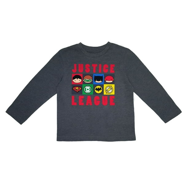 Justice League T-shirt à manches longues pour garçon