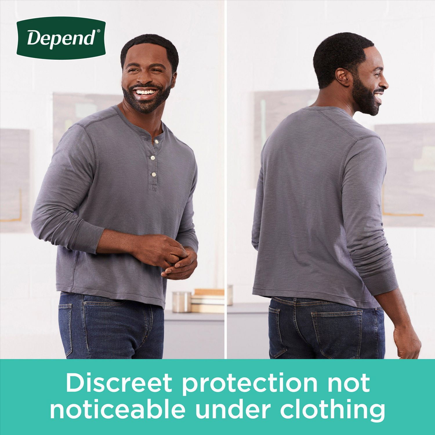 Depend Fresh Protection Adult Incontinence Underwear for Men (Formerly Depend Fit-Flex), Disposable, Maximum, Grey