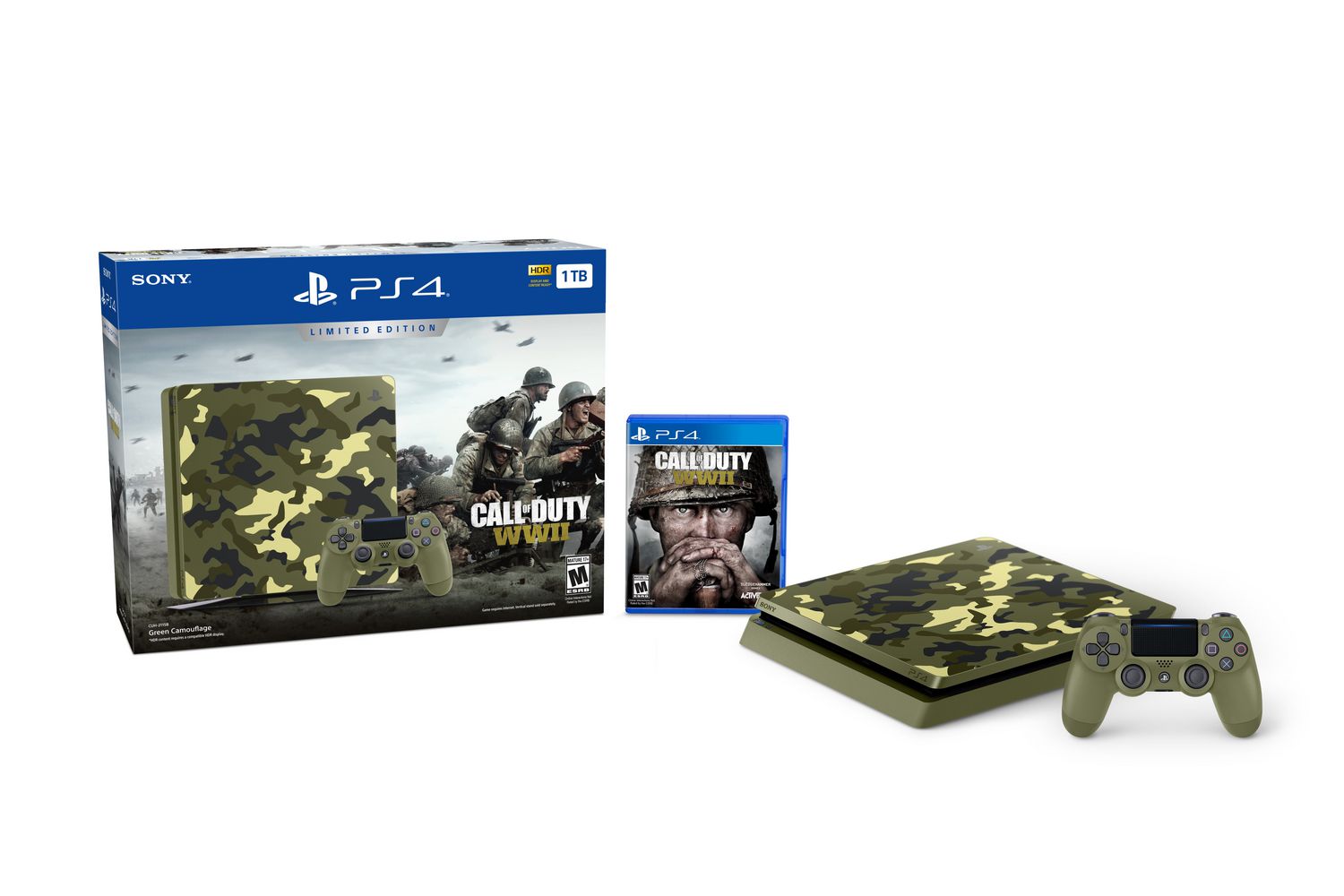 Limited Edition Call of Duty®: WWII PlayStation® 4 1TB Bundle