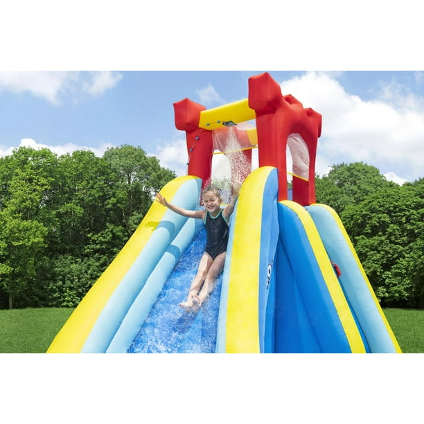 Jeux piscine - Jeu aquatique gonflable Aqua bar + 4 chaises Sun