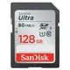 Carte SanDisk UltraMD SDXCMC UHS-I de 128 Go Images/ vidéo Full HD – image 1 sur 3