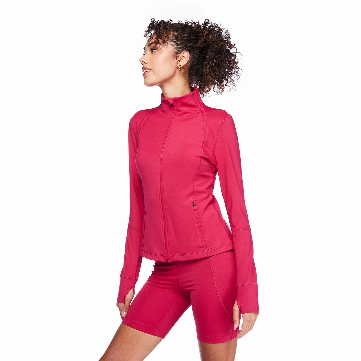 Manteau performance zippé sur la longueur Athletic Works pour femmes