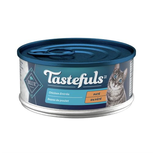 Blue Buffalo Tastefuls Pâté d'entrée au poulet Nourriture humide naturelle pour chat adulte 156g
