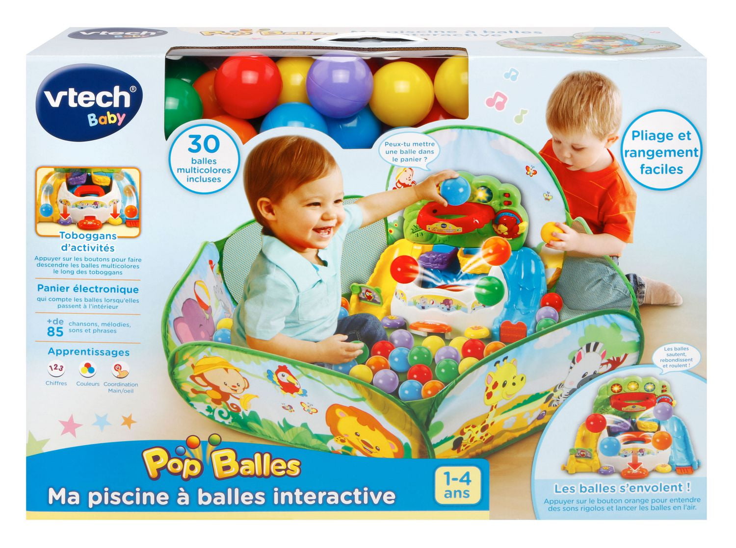 VTech Ma piscine a balles interactive Pop Balles Version francaise Walmart