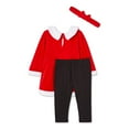thumbnail image 2 of Ensemble 3 pièces avec robe Père Noël George pour bébés filles, 2 of 2
