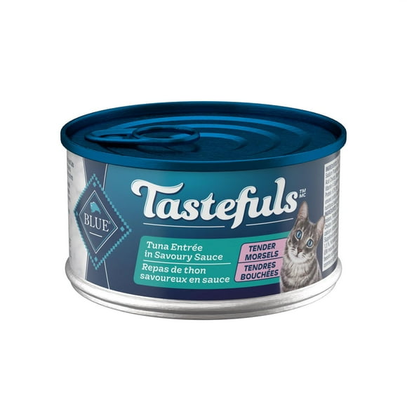 Blue Buffalo Tastefuls Thon Entree Morceaux tendres naturels Nourriture humide pour chats 85G