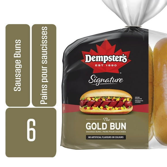 Dempster's® Signature The Gold Sausage Buns, Pack of 6