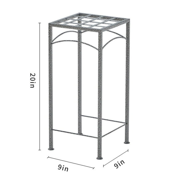 HOME TRENDS 20 IN TALL METAL PLANT STAND, 20 IN METAL PLANT STAND