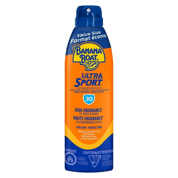 Banana Boat Ultra Sport Sunscreen Spray, New Formula, SPF 30, 226g
