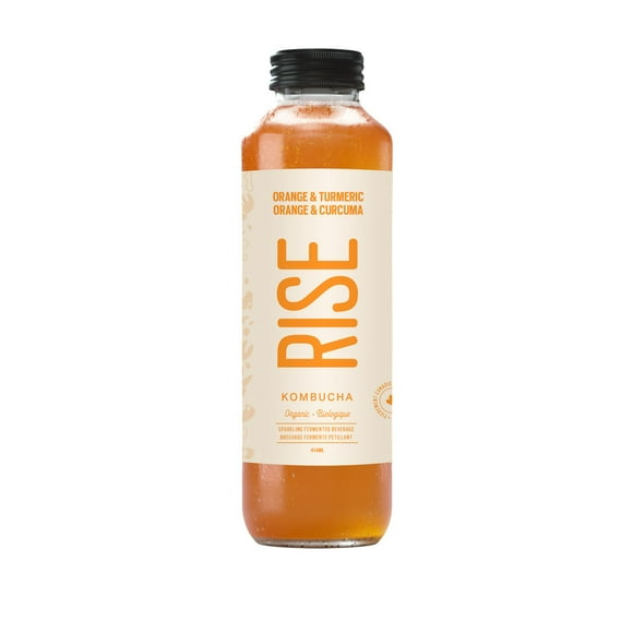 RISE Kombucha Orange & Turmeric, 414mL