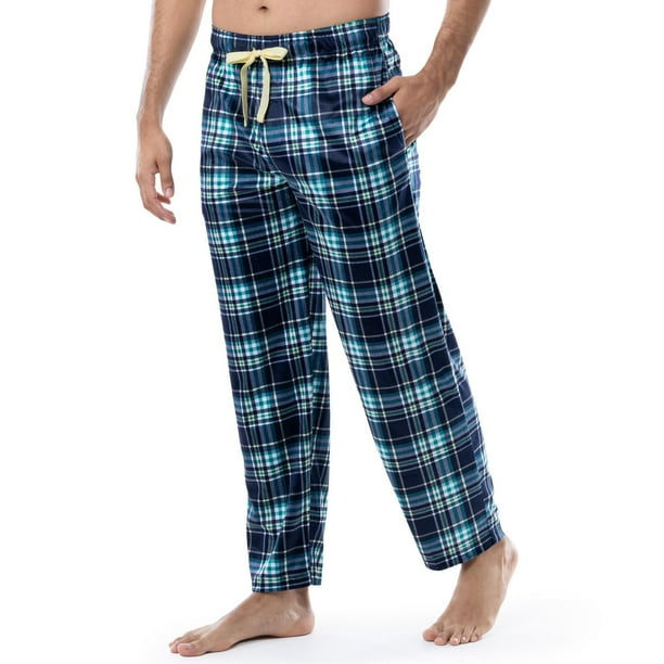 IZOD Men's Lite Touch Fleece Sleep and Lounge Pajama Pant Yellow and ...