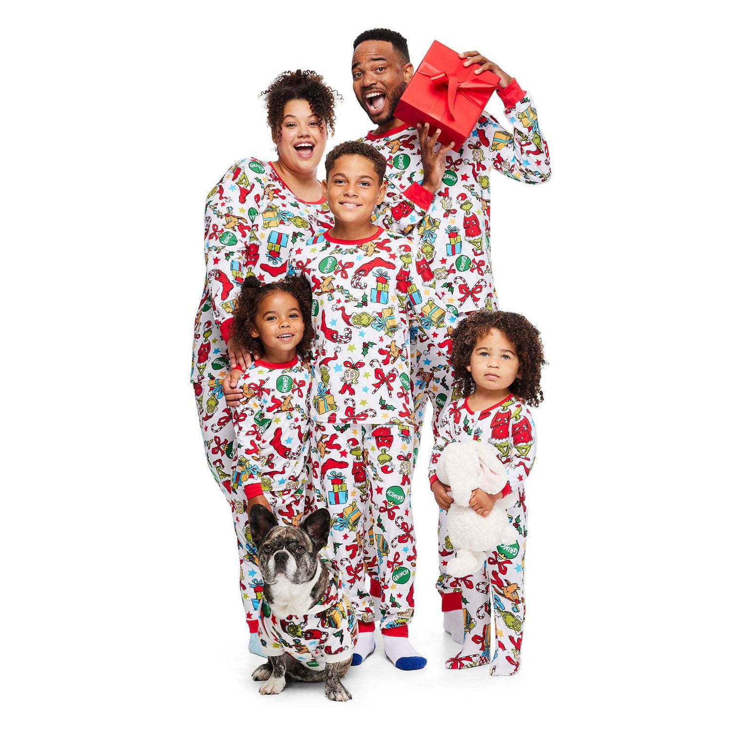 The Grinch Family Pajamas, Sizes for the family