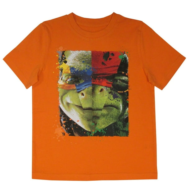 T-shirt à manches courtes à imprimé des Tortues Ninja pour garçons