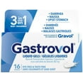 thumbnail image 1 of Gastrovol 3-in-1 Relief Liquid Gels for Diarrhea, Nausea, and Upset Stomach - 16 Capsules, 1 of 8