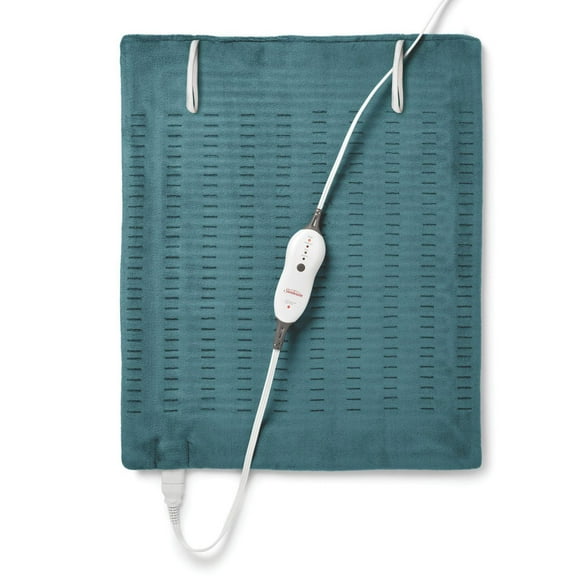Premium XXL Size Heating Pad avec rangement compact bleu sarcelle