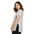 thumbnail image 2 of Paisley Sky Maternity Side Split Nursing Tee, 2 of 6