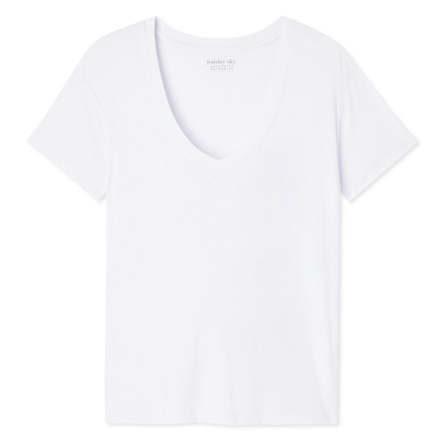 T-shirt d’allaitement fendu sur les côtés Paisley Sky Maternit