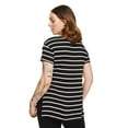 thumbnail image 3 of Paisley Sky Maternity Side Split Nursing Tee, 3 of 6