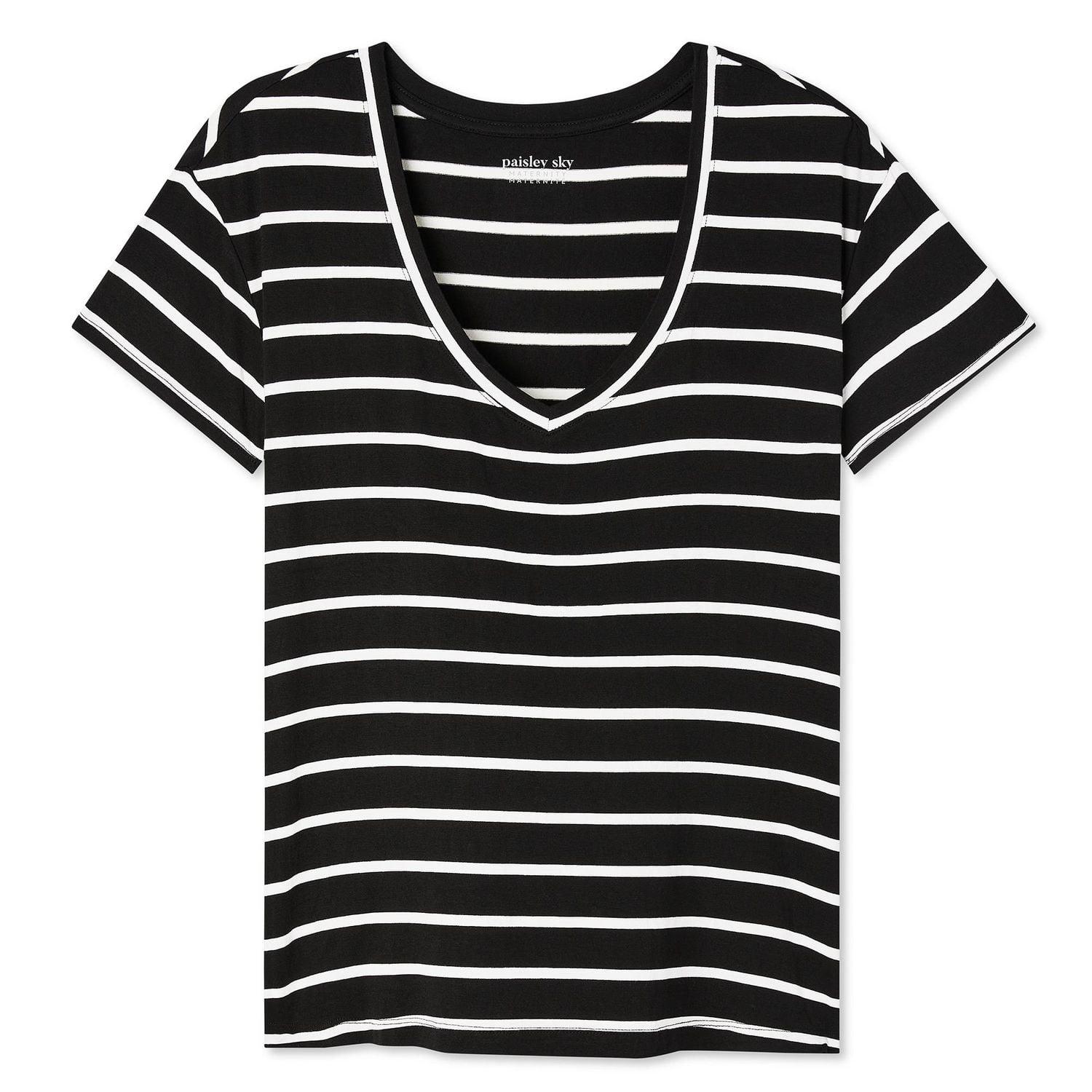 T-shirt d’allaitement fendu sur les côtés Paisley Sky Maternité