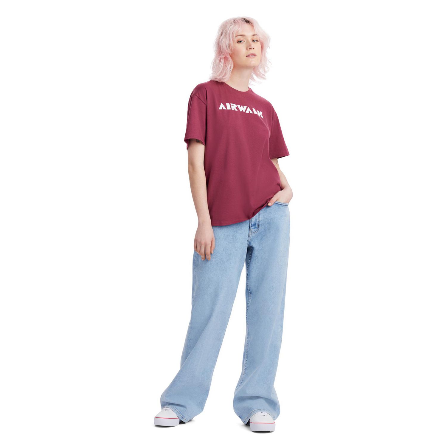 Airwalk Women’S Short Sleeve Logo Tee