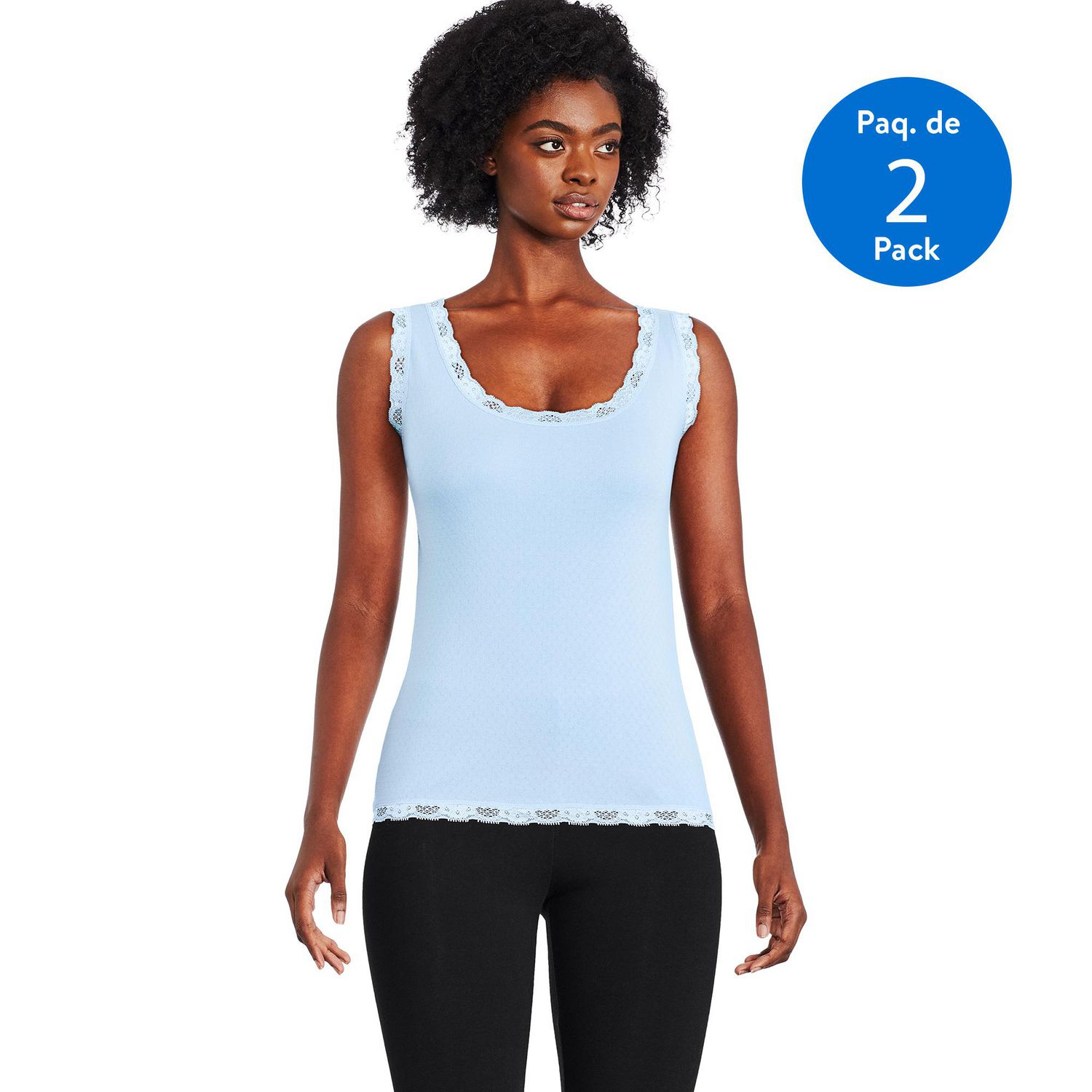 Cotton camisole deals with lace trim