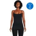 thumbnail image 1 of George Women's Shelf Bra Camisole 2-Pack, 1 of 6