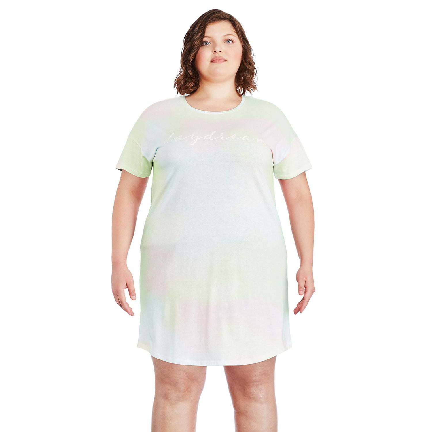 Chemise de nuit à manches courtes George Plus pour femmes