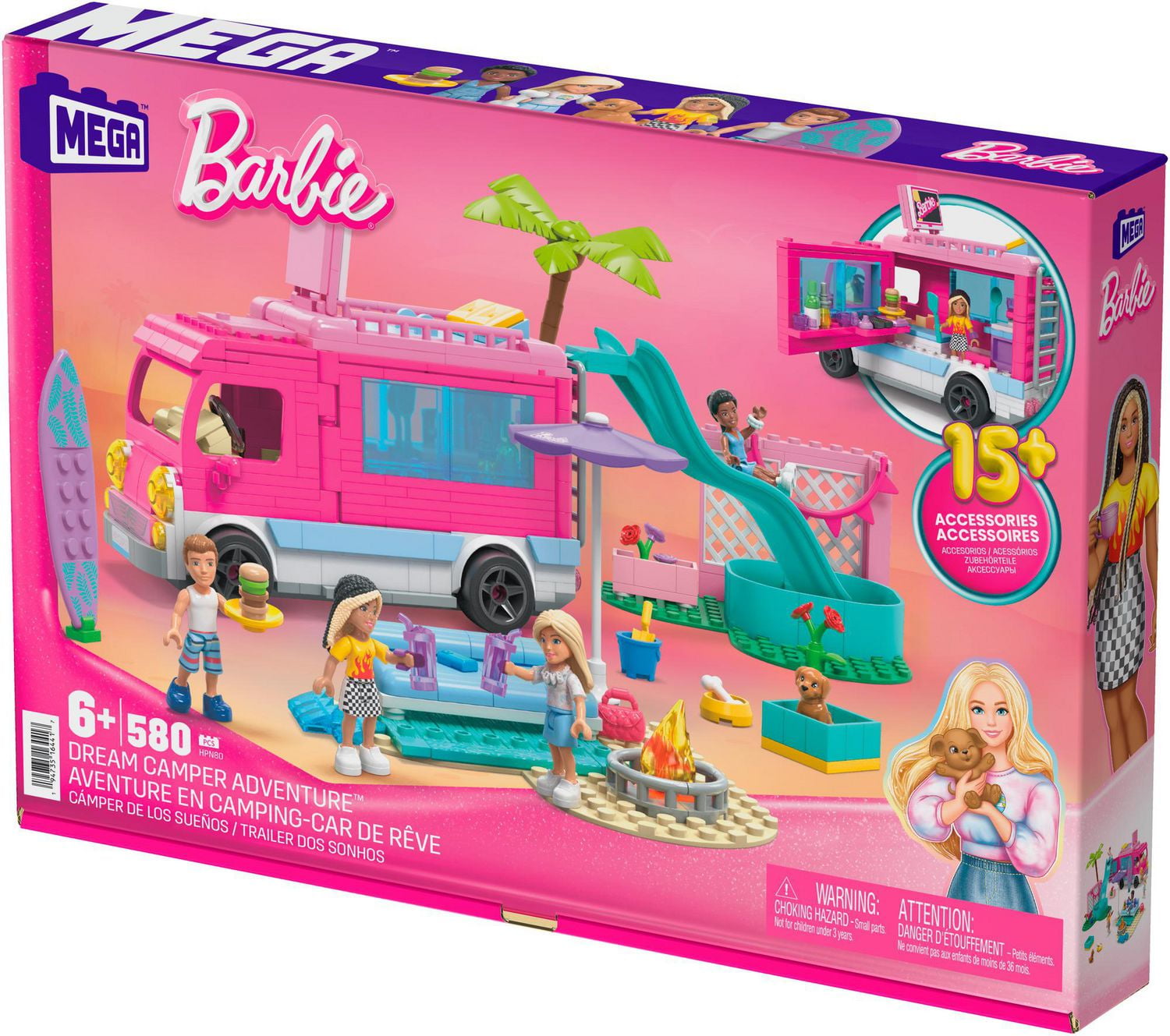 Barbie dream camper adventure deals camping playset