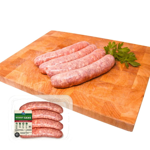 Maple Leaf Hot Italian Pork Dinner Sausage Raised Without Antibiotics 4 Pork Sausages Walmartca 