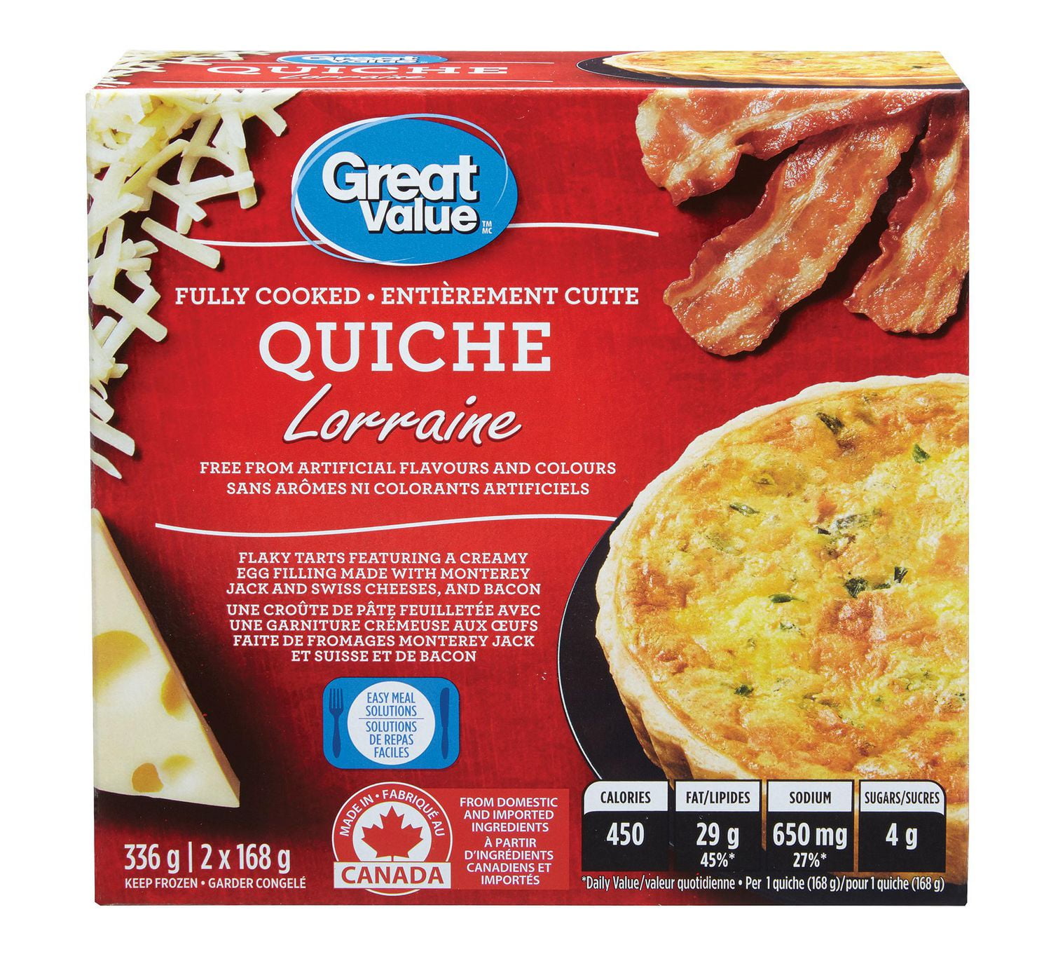 Great Value Quiche Lorraine Walmart Canada