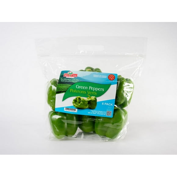 Sweet Green Pepper, 6ct