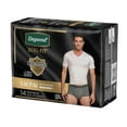 thumbnail image 3 of Depend Real Fit Incontinence Underwear for Men, Disposable, Maximum Absorbency, S/M-L/XL, Black and Grey, 3 of 6
