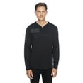 thumbnail image 1 of Dark Black Long-Sleeve Henley, 1 of 6