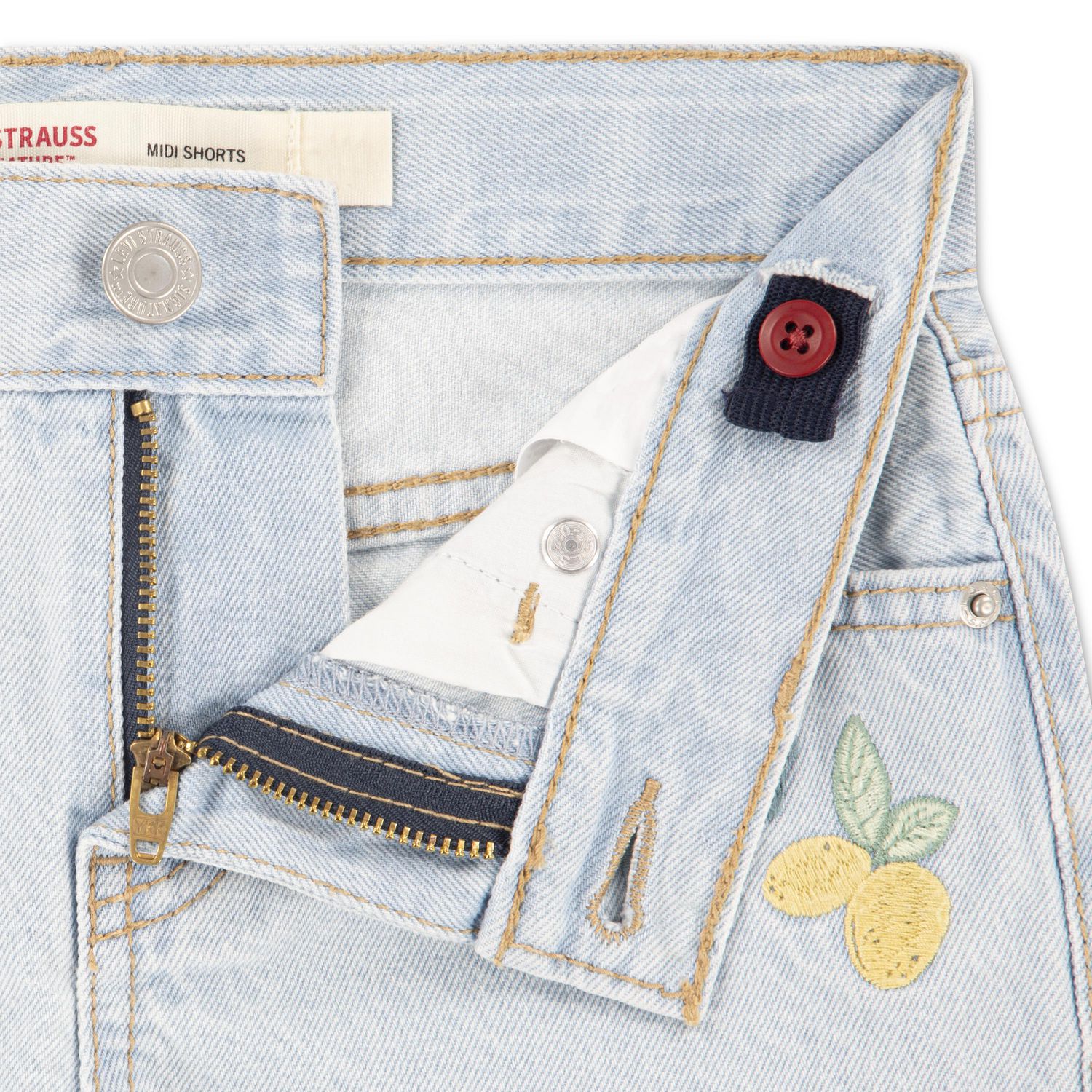Short en denim Midi taille mi-haute Levi Strauss Signature pour fille