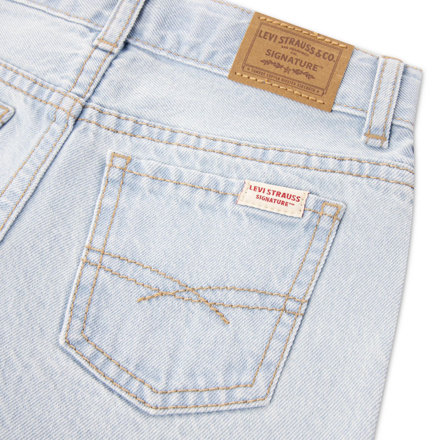 Short en denim Midi taille mi-haute Levi Strauss Signature pour fille