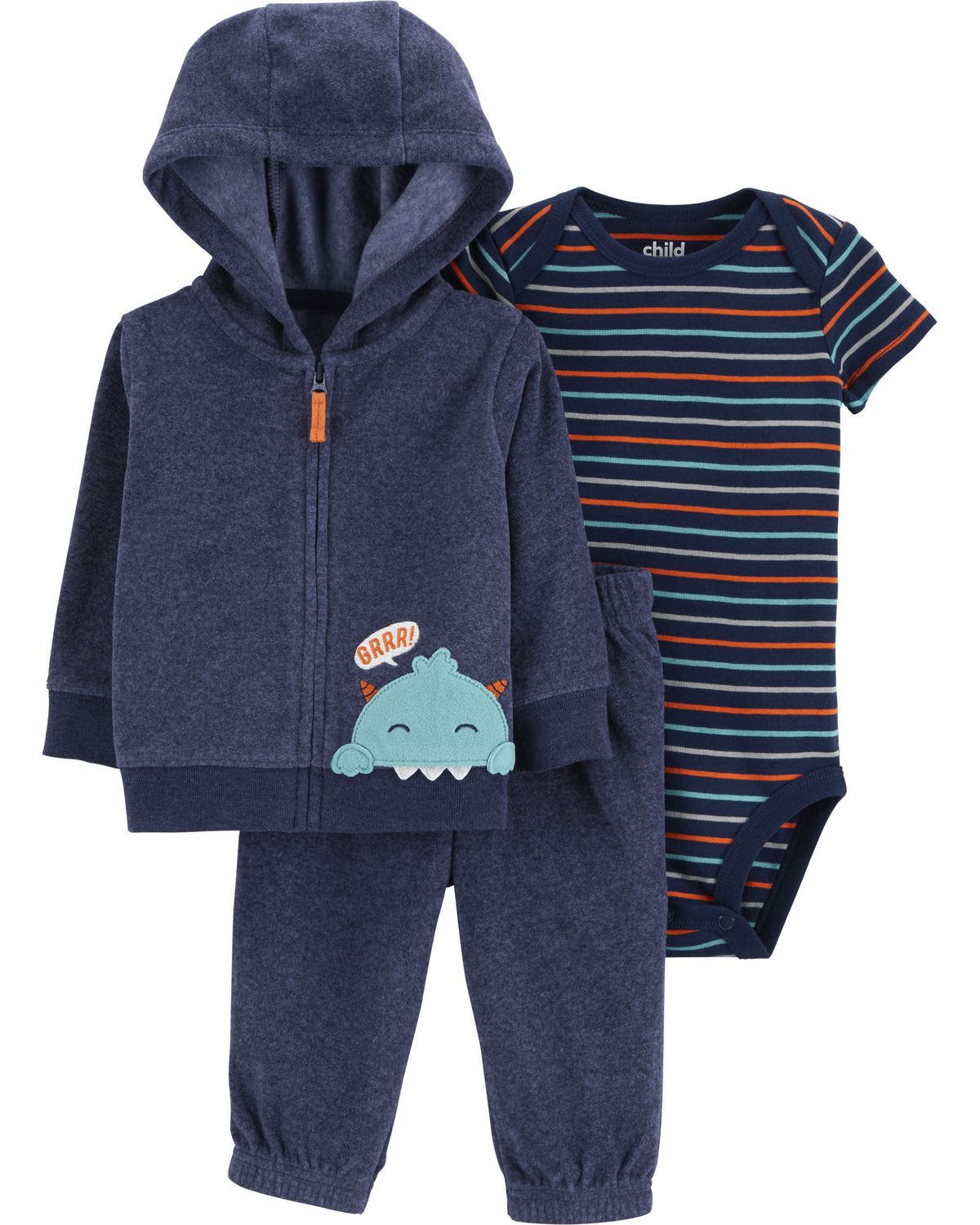 Child of Mine made by Carter's Infant Boys 3pc Clothing set Monster Walmart Canada
