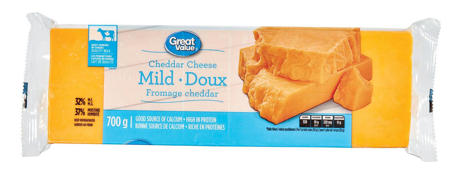 Great Value Cheddar Cheese Mild | Walmart Canada